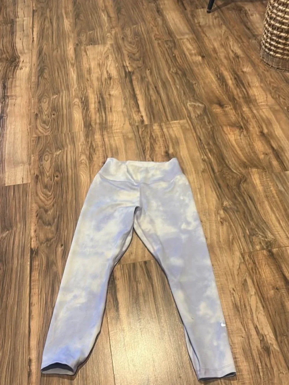 Nike Tie-Dye Active Leggings - Light Blue